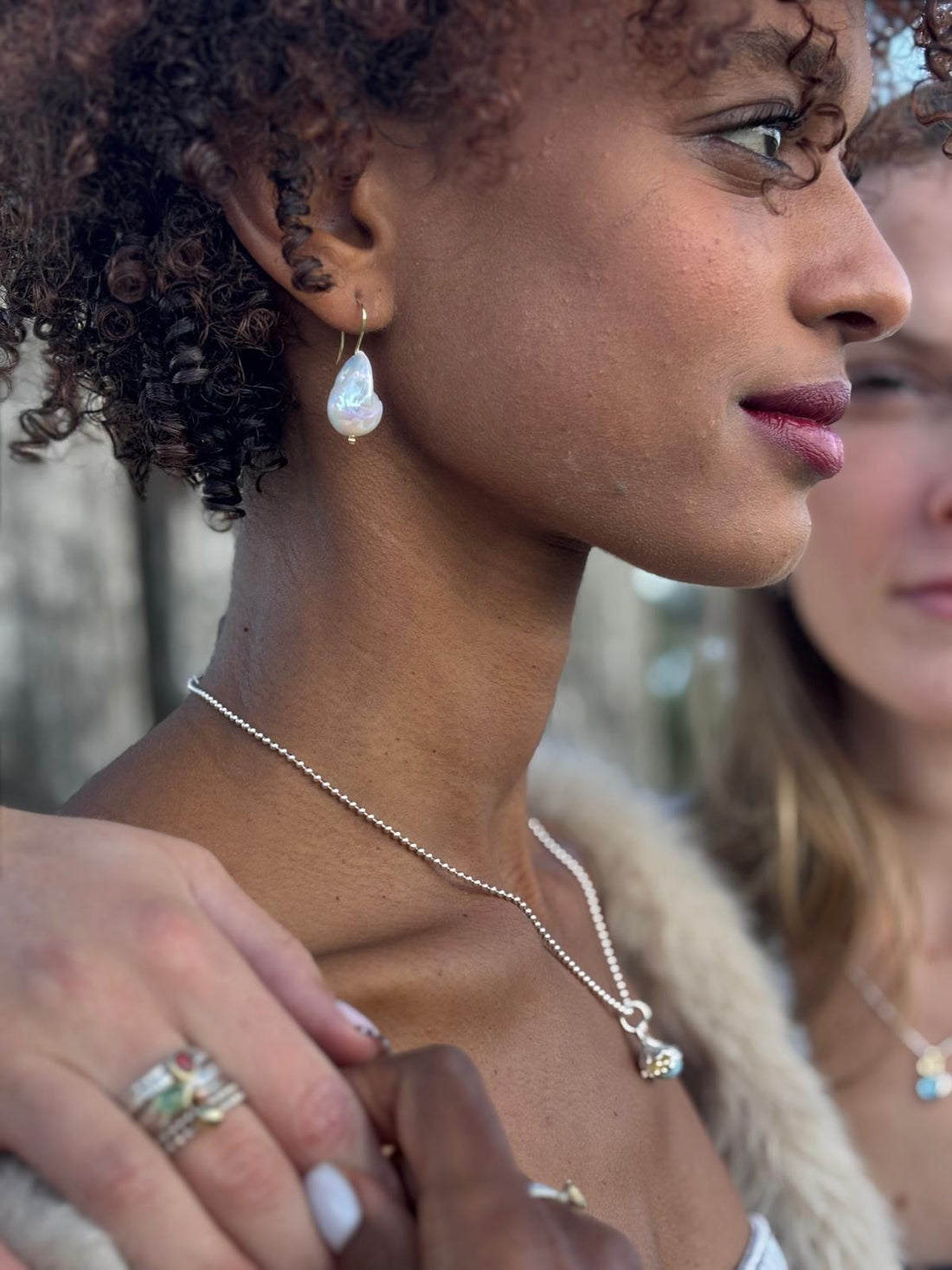 Een knots van een zoetwaterparel