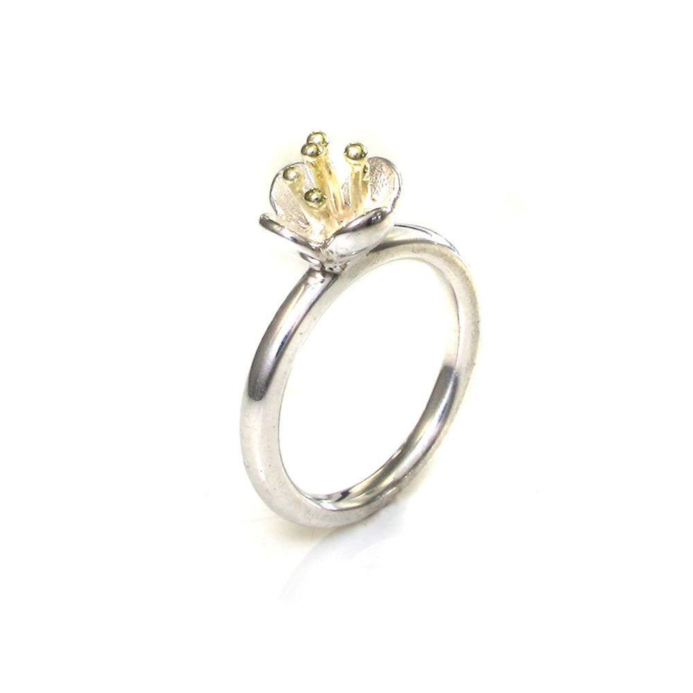 Schiebering Blume gold