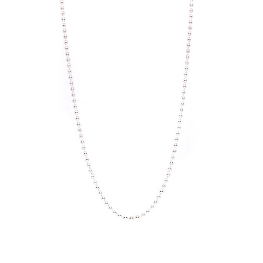 Zilveren bolletjes collier