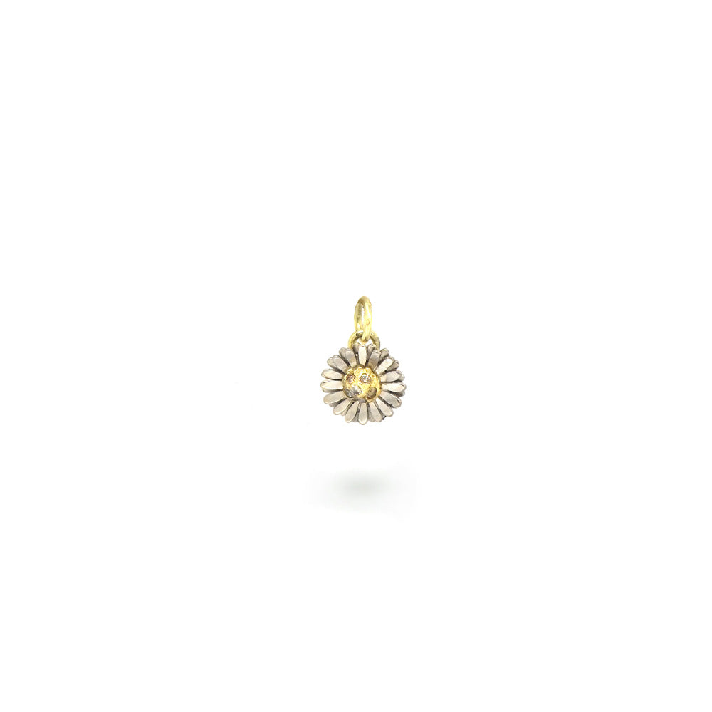 Daisy pendant on necklace