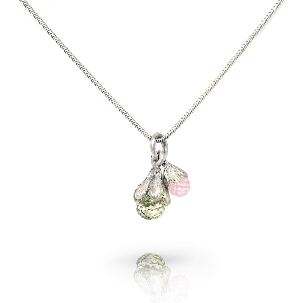 Combinatie flower buds inclusief collier