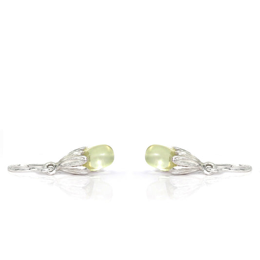 Oorbellen met prehniet