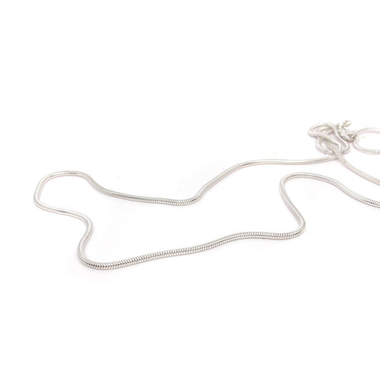 Zilveren slangencollier 1.4 mm