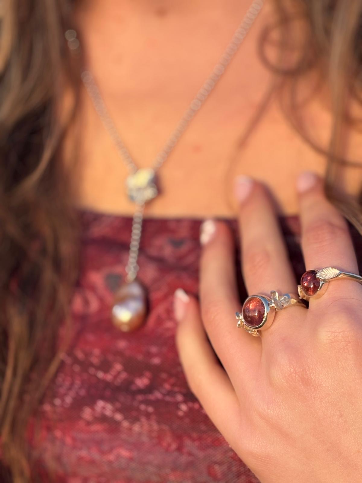 Verkauft: Silberring mit tiefrosa Turmalin