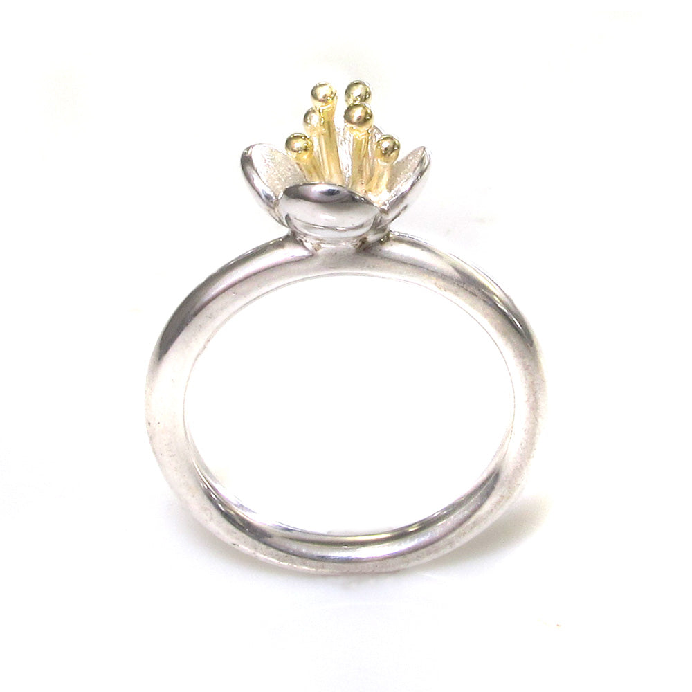 Schiebering Blume gold