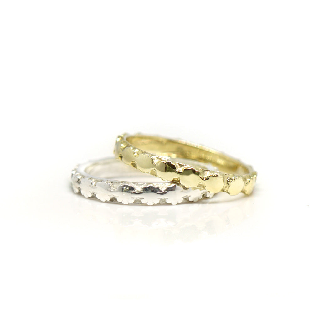 Gouden bloemetjes ring
