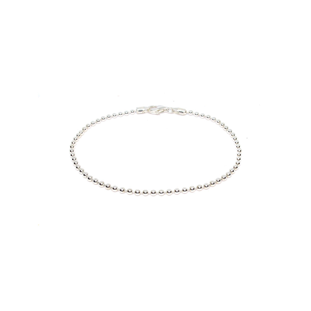 Silbernes Kugelarmband 2,0 mm