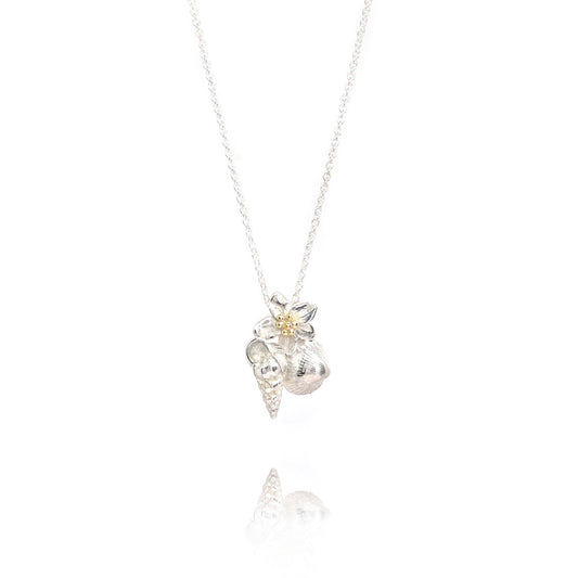 Anhänger Muscheln mit Silber und Gold