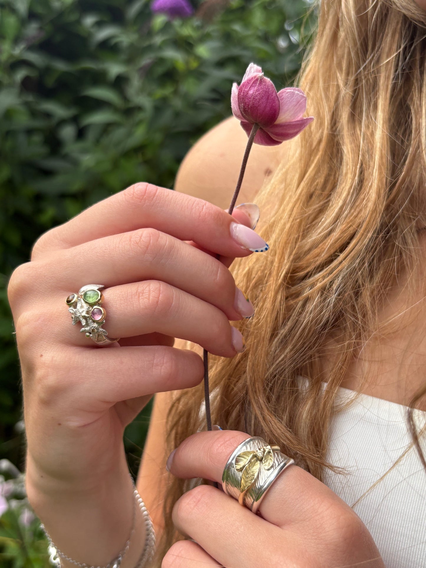 Beachtreasures ring of silver and gold