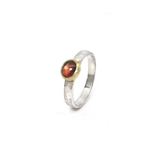 Schiebering Silber Gold rosa Turmalin