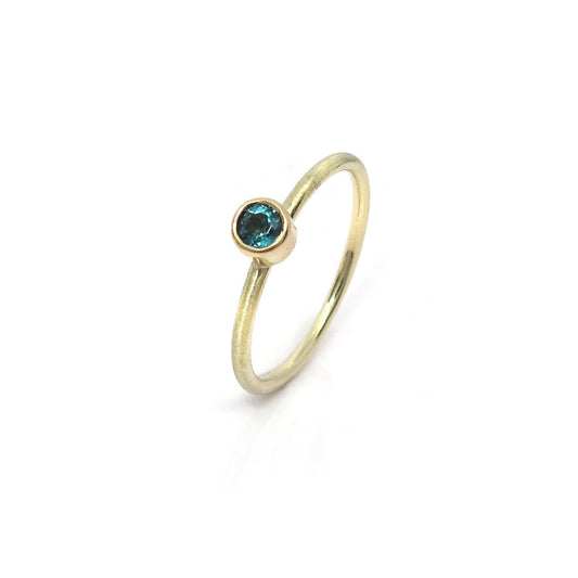 Gouden ring met toermalijn