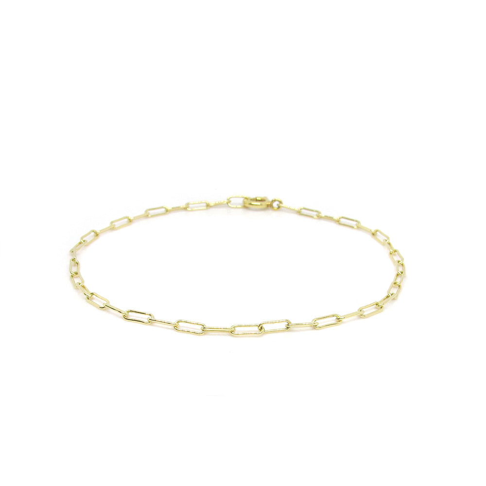 Goldenes Büroklammerarmband