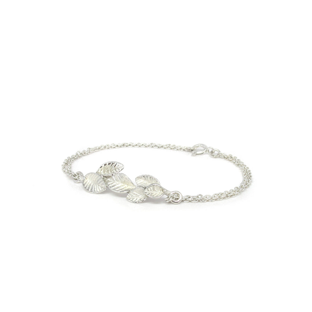 Silberblatt-Armband