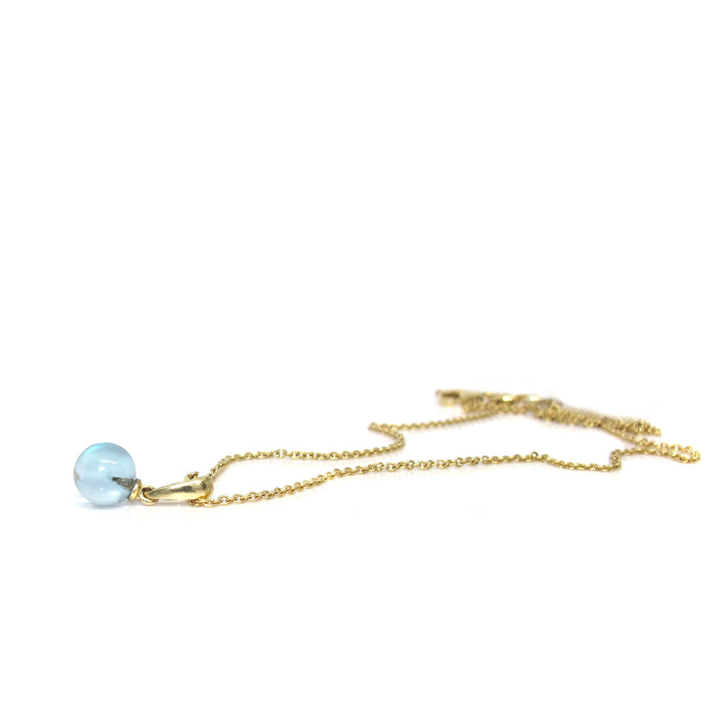 Goldhalskette mit Topasanhänger